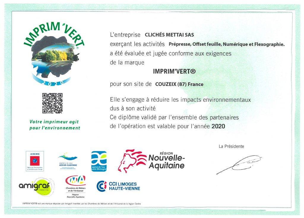 certification imprim'vert